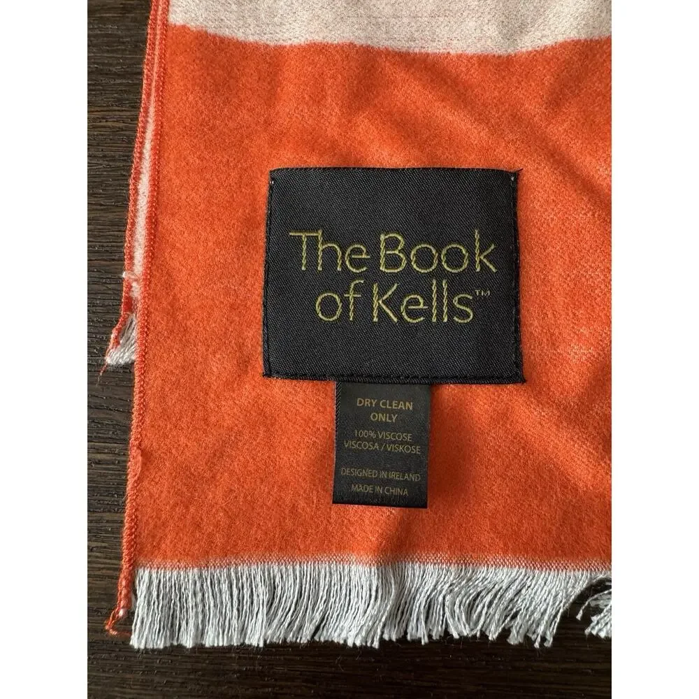 Book Of Kells Trinity College Dublin Ireland Celtic Scarf Shawl Wrap Reversible